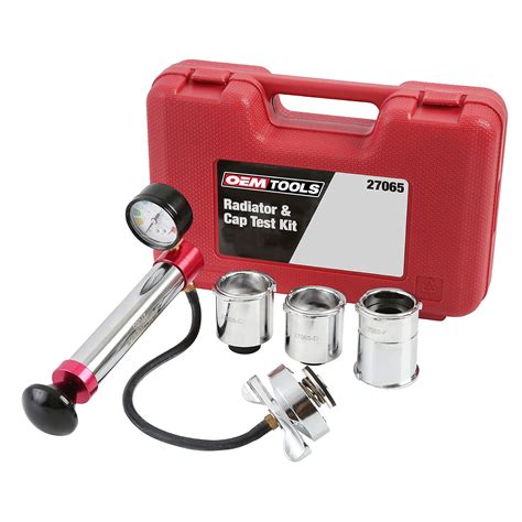 radiator test|Amazon.com: OEMTOOLS 27065 Radiator and Cap Test Kit, Pressure Tester ...